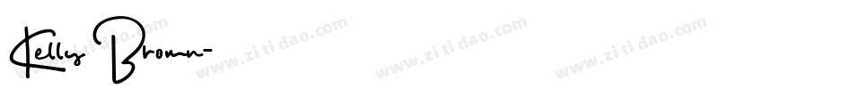Kelly Brown字体转换